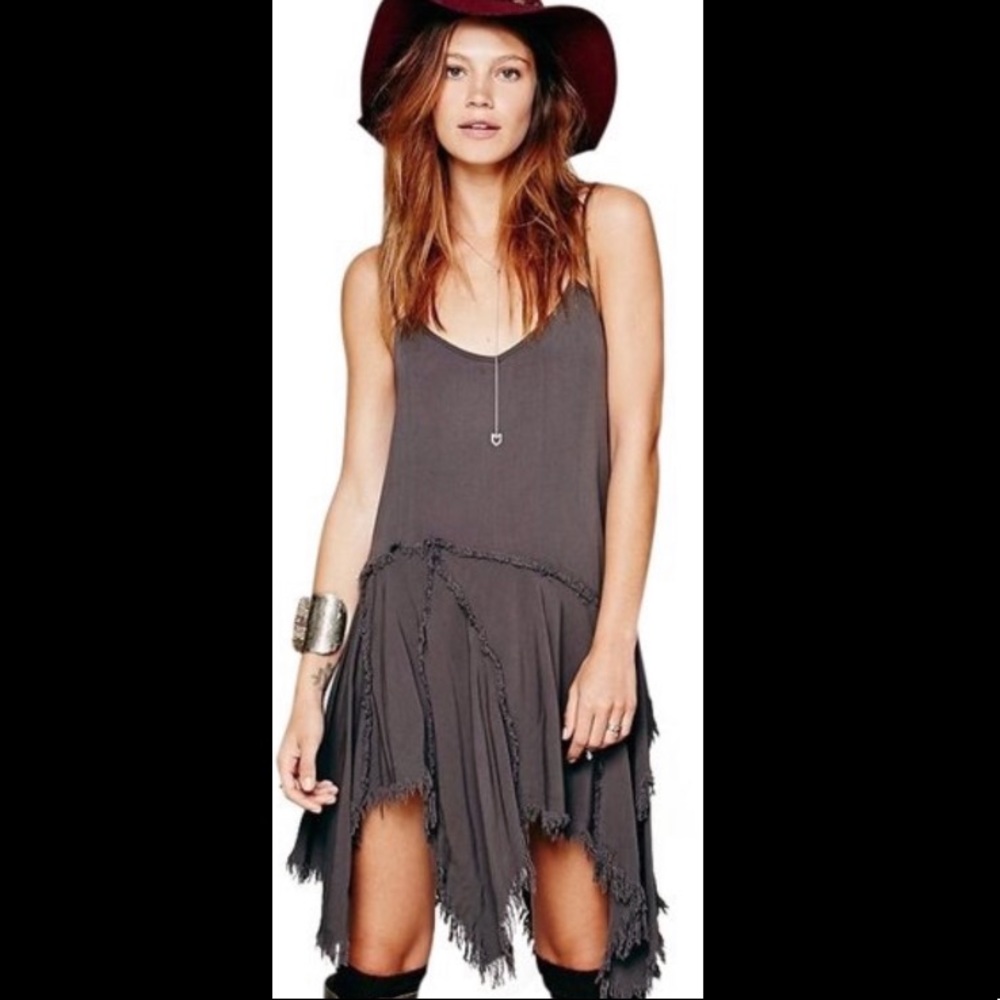Free People Tattered Up Slip Dress